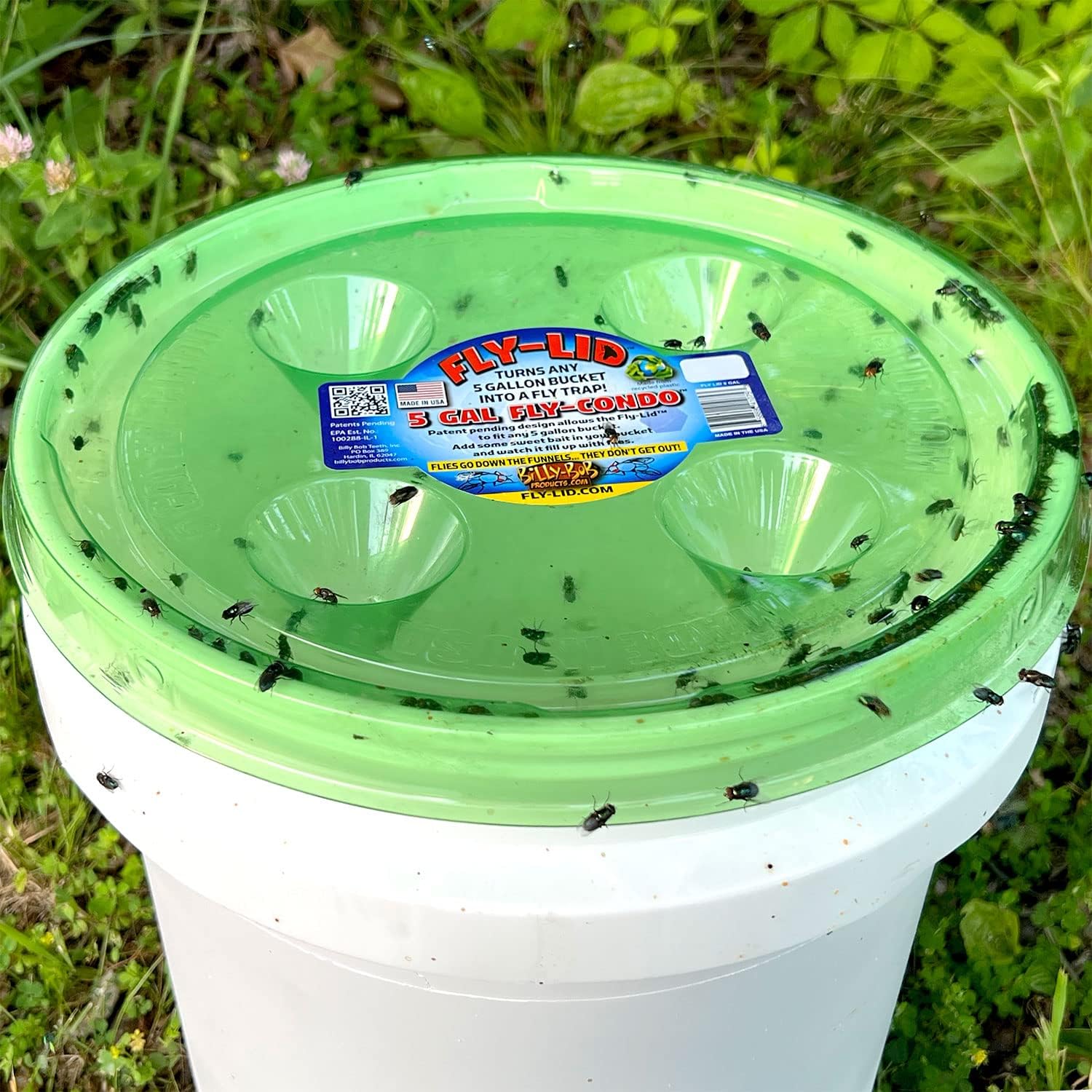 Fly Lid 5 Gallon Bucket Fly Trap